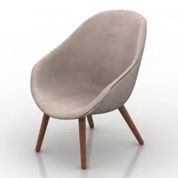 Armchair Fabric 3d model