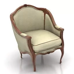 Antique Armchair Marius 3d model
