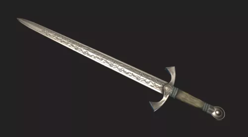 Gothic Arming Sword 3d model Gothic Arming Sword 3d model
