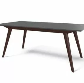 Extending Table Oak Grey 3d model