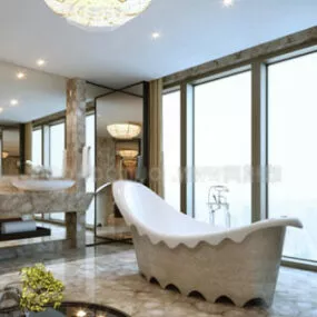 Banana Bathtub Interior 3d model