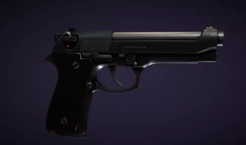 Auto Pistol Concept 3d model