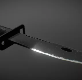Bayonet Knife Weapon 3d model