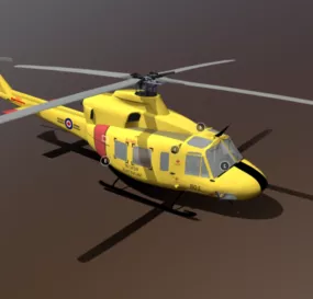 Helicopter Bell Ch-146 3d model