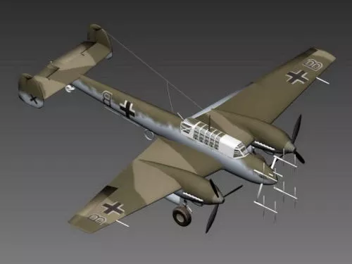 Vickers Armstrong Airplane 3d model