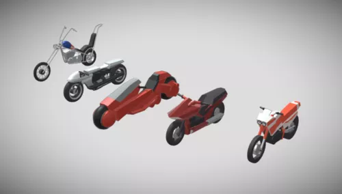 Bikes Concept Collection 3d model Bikes Concept Collection 3d model