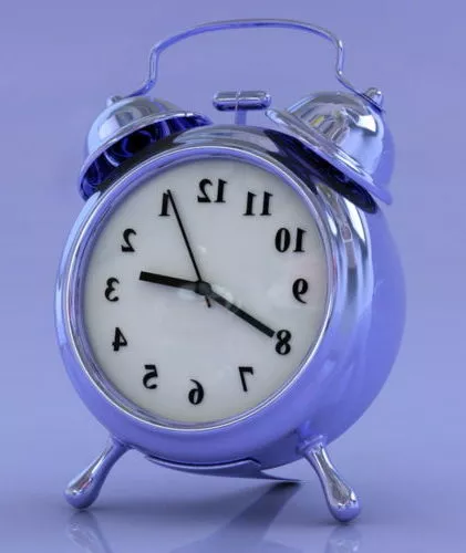 Retro Circle Alarm Clock 3d model Retro Circle Alarm Clock 3d model