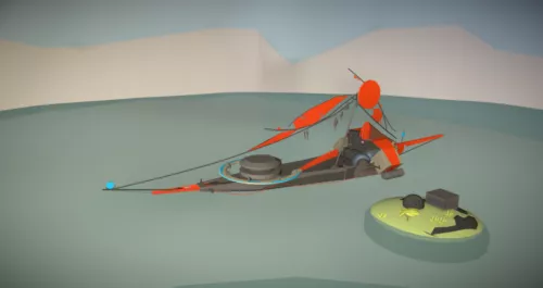 Scooter Boat 3d model