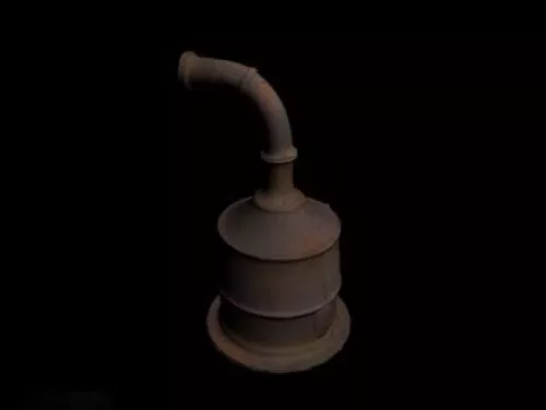 Metal Boiler 3d model Metal Boiler 3d model