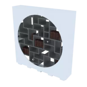 Round Bookcase 3d model