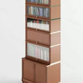 Office Bookcase Furniture 3d model