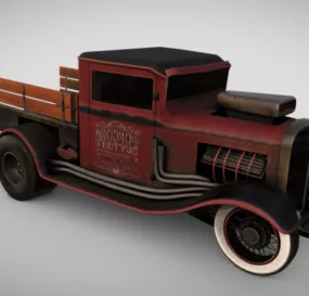 Old Grime Truck 3d model
