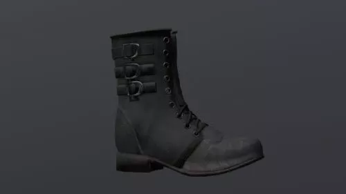 Black Boots 3d model
