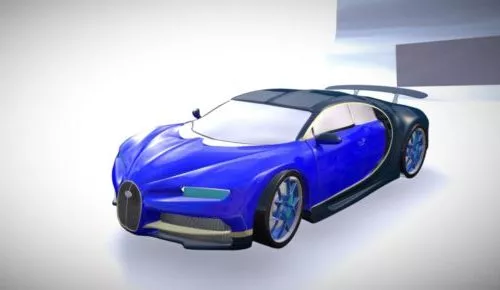 Realistic Bugatti Veyron Car 3d model