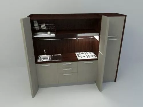 Build In Mdf Cabinet Kitchen 3d model Build In Mdf Cabinet Kitchen 3d model