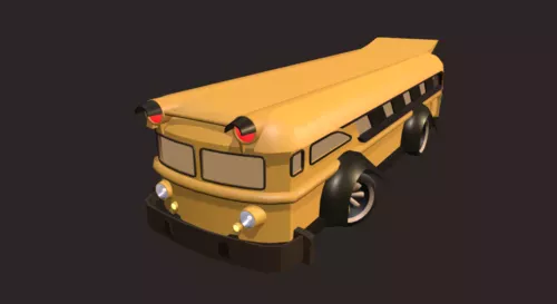 Green Bus Transport 3d model