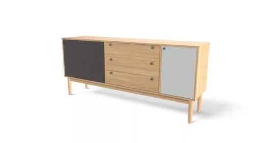 Oak Campton Sideboard Furniture 3d model Oak Campton Sideboard Furniture 3d model