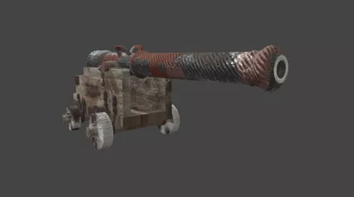 Army Cannon Weapon 3d model