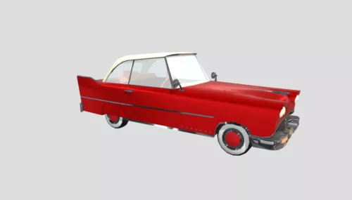 1960s Vintage Car 3d model 1960s Vintage Car 3d model