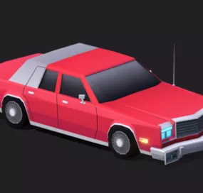 Cartoon Chrysler Car 3d model