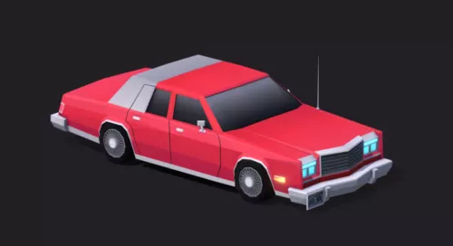 Cartoon Chrysler Car 3d model Cartoon Chrysler Car 3d model