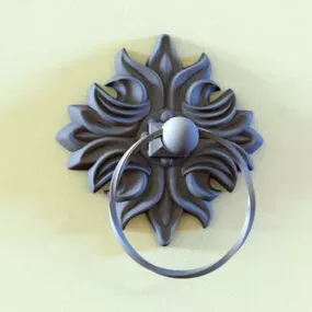 Iron Door Knocker Sculpture 3d model
