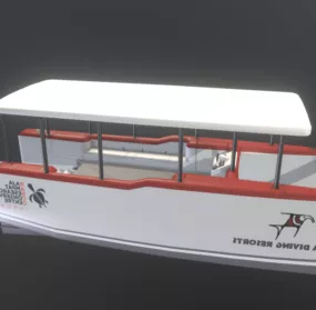 Catamaran Vehicle 3d model