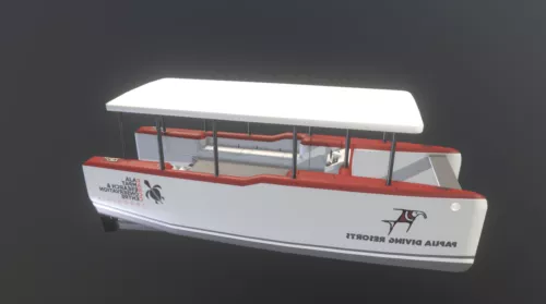 General Fishing Boat Medium Size 3d model
