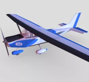 Cessna 172kr Private Plane 3d model