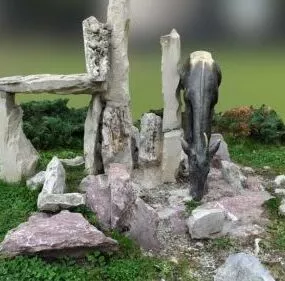 Chamois Rock Statue 3d model