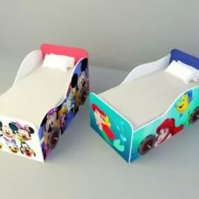 Children Bed Race Car Shaped 3d model