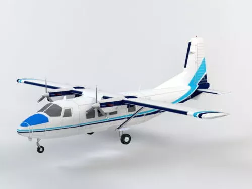Y-12 Utility Small Aircraft 3d model Y-12 Utility Small Aircraft 3d model