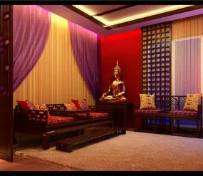 China Living Room Vintage 3d model