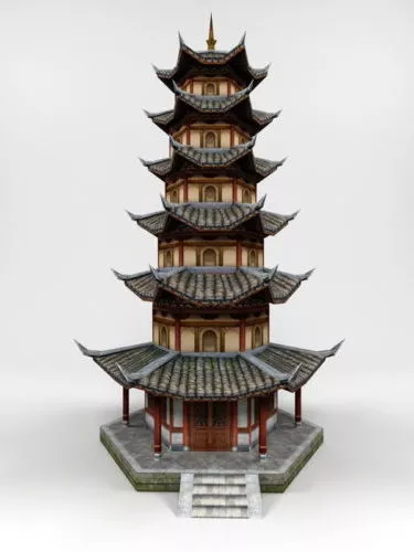 Ironic Scifi Tower Building 3d model