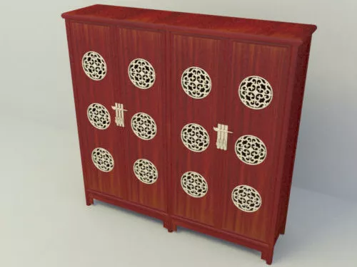 Chinese Style High Cabinet 3d model Chinese Style High Cabinet 3d model