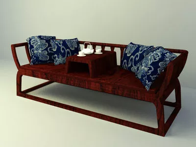 Chinese Rohan Chairs 3d model Chinese Rohan Chairs 3d model