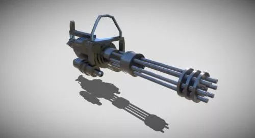Military Vulcan Mini Gun 3d model Military Vulcan Mini Gun 3d model