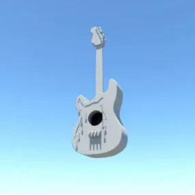 Lowpoly Electric Guitar 3d model