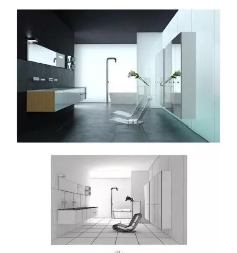 Clean Air Bathroom Interior 3d model Clean Air Bathroom Interior 3d model