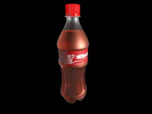 Plastic Coca Cola Bottle 3d model