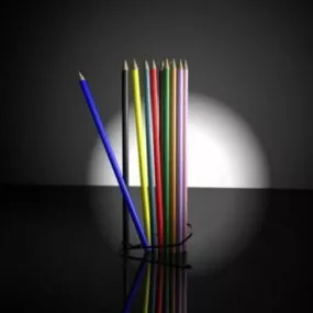 Color Pencils 3d model