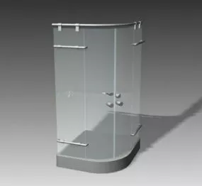 Common Shower Room Glass 3d model
