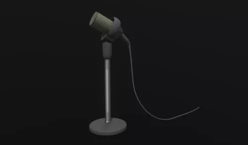 Condenser Microphone 3d model Condenser Microphone 3d model