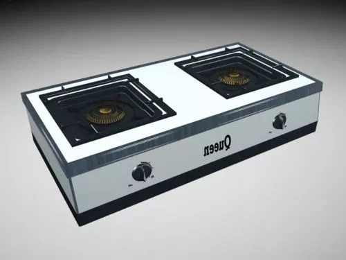 Siemens Gas Stove Silver Color 3d model
