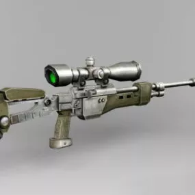 Army Sniper Rifle Gun 3d model