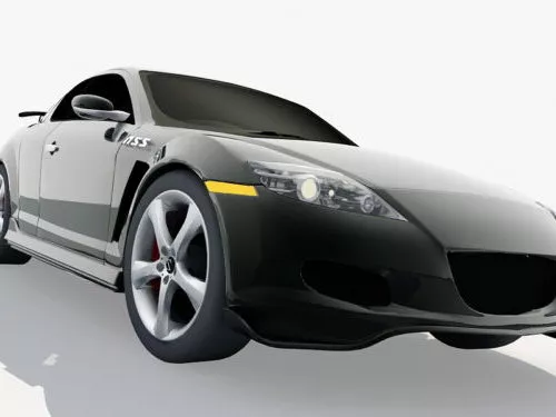 Black Coupe Car Concept 3d model Black Coupe Car Concept 3d model
