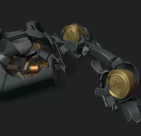 Crashed Old Telephone 3d model