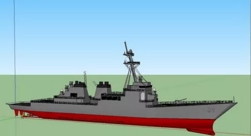 Navy Missile Cruiser 3d model