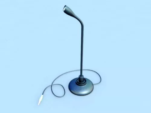 Table Microphone Vintage Style 3d model