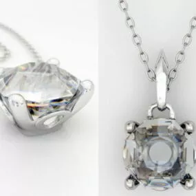 Diamond Necklace Jewelry 3d model